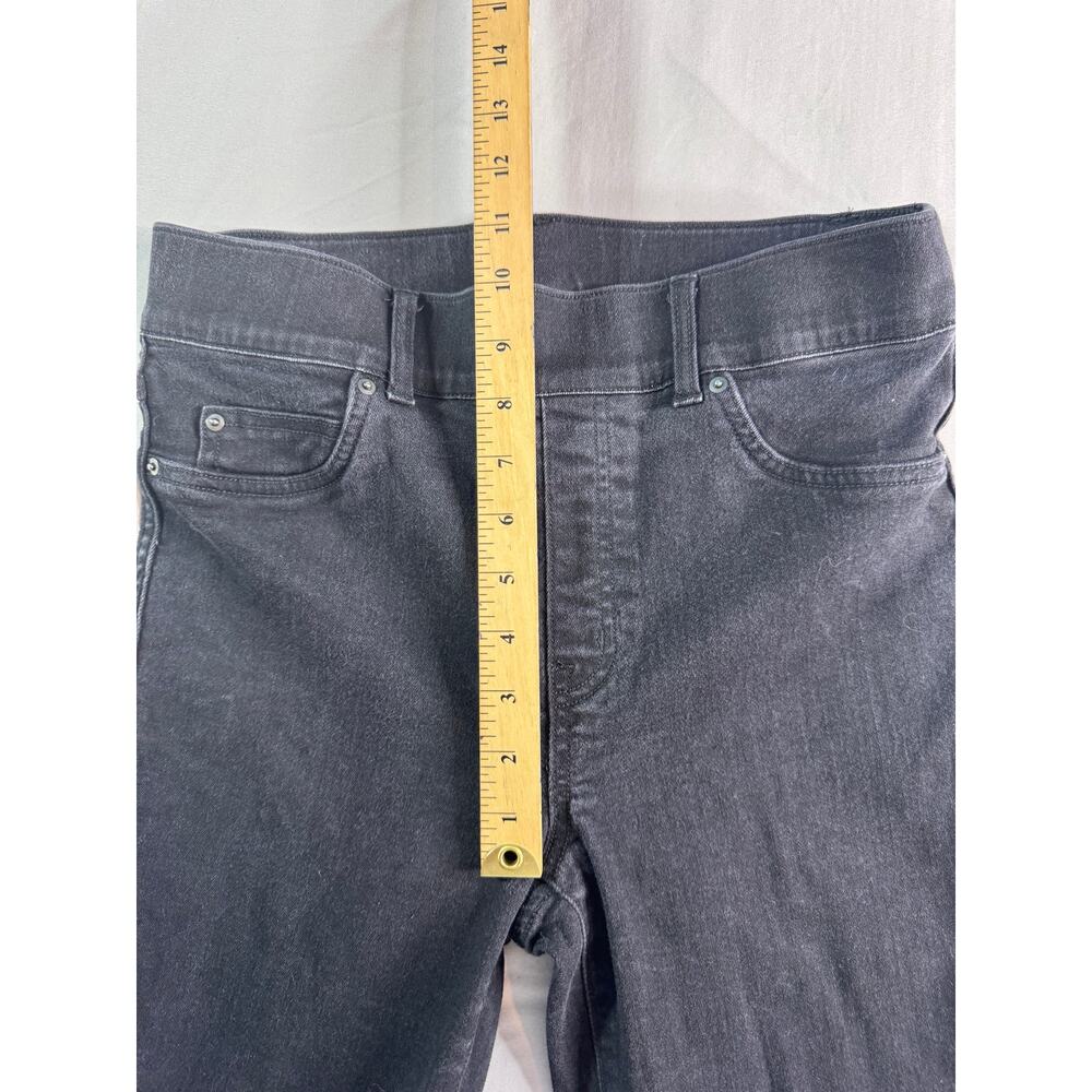 SPANX EveryWear Ankle Skinny Jeans Medium Black High Rise Pull On Shaping 20278R - Picture 8 of 9